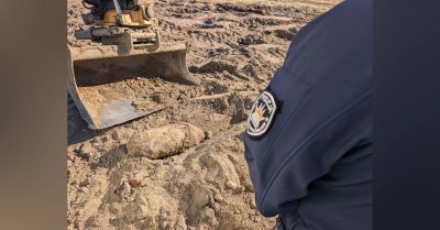 Podczas budowy garaży znaleziono bombę lotniczą